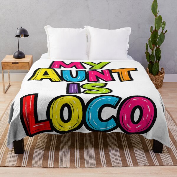 Item preview, MY AUNT IS LOCO – Colorful Chaotic Neon Marker Typography designed and sold by UrbanStatic.