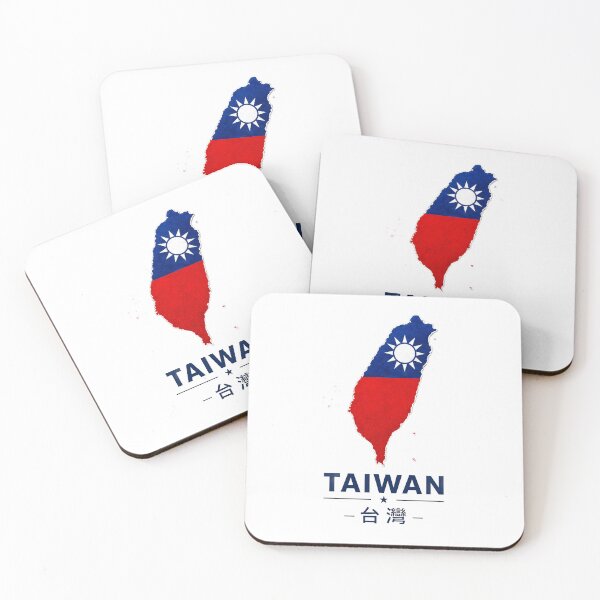 Item preview, Taiwan Map with National Flag Design designed and sold by ali prints.
