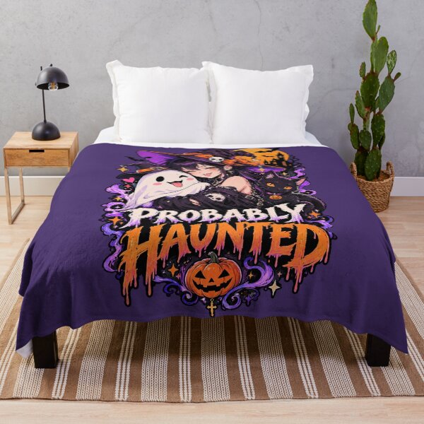 Item preview, Probably Haunted – Cute Spooky Witch Halloween. designed and sold by Endless7Art.