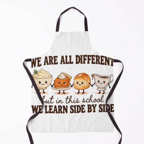 Item preview, We Are All Different But in This School We Learn Side By Side Design designed and sold by VGAfanatic.