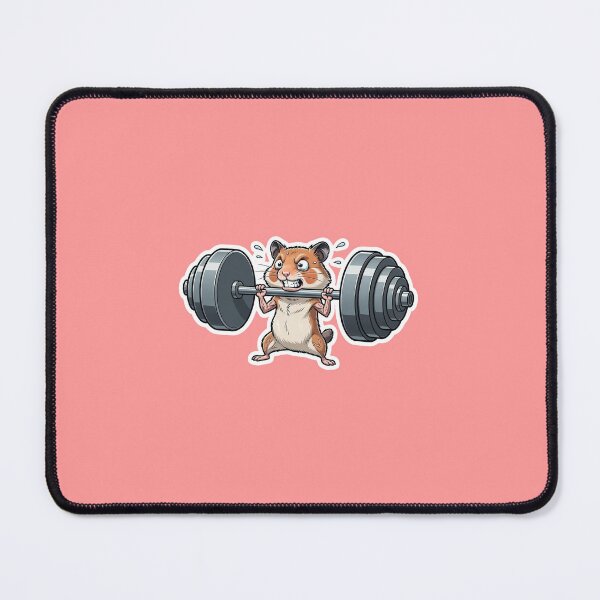 Item preview, Muscle Hamster Lifting Weights designed and sold by Elite Wall Art.