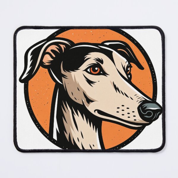 Item preview, Sticker - Decal - Greyhound Portrait Art | Elegant Sighthound Dog Lover Wall Decor designed and sold by ForeverPrintsOK.