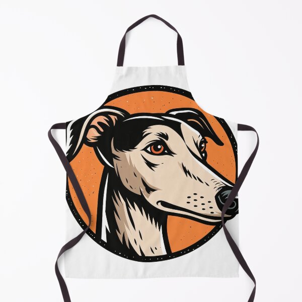 Item preview, Sticker - Decal - Greyhound Portrait Art | Elegant Sighthound Dog Lover Wall Decor designed and sold by ForeverPrintsOK.