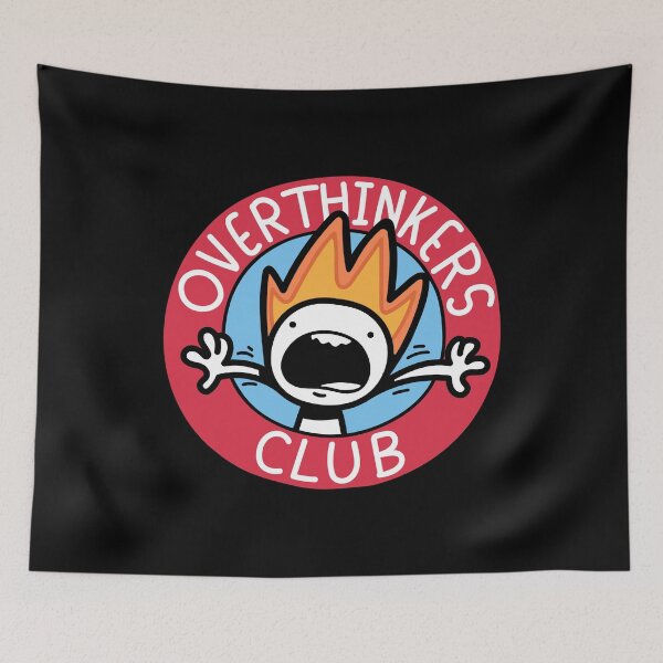 Item preview, Overthinkers Club - Overthinking Brain designed and sold by Zerhof.