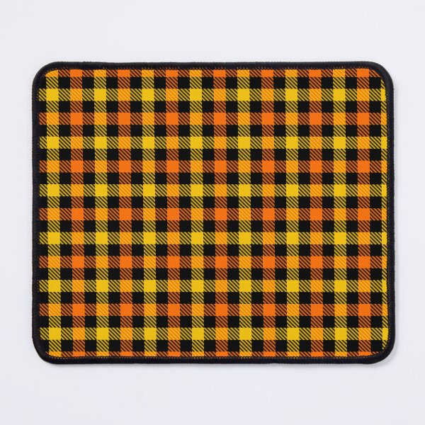 Item preview, Yellow And Orange On Black Gingham Check designed and sold by PatternTitan.