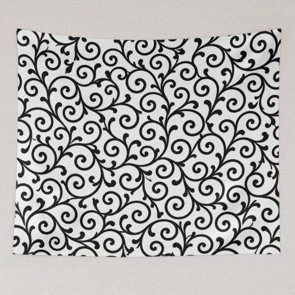 Item preview, Black Karakusa Japanese Pattern designed and sold by Mitofu.