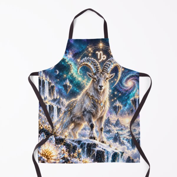 Item preview, Capricorn zodiac sign in the galaxy space nebula designed and sold by knuppify.