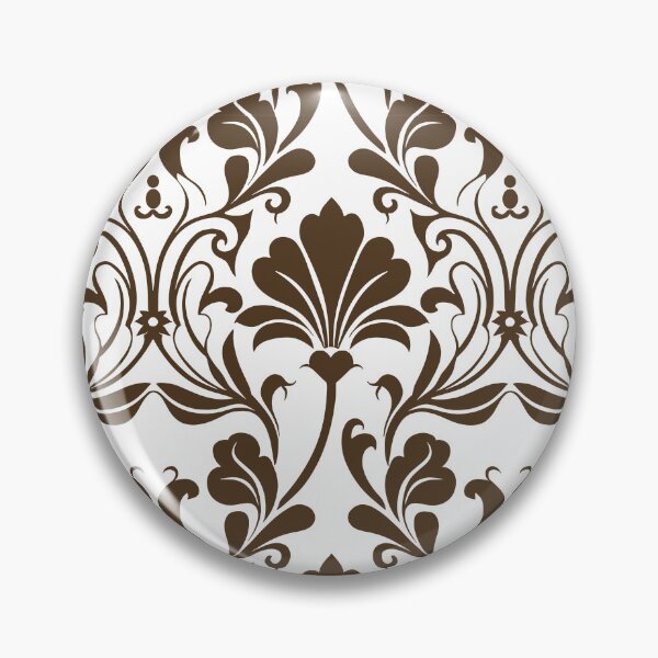 Item preview, Vintage Brown Damask Floral Seamless Pattern designed and sold by Jyoti Digital Artist.