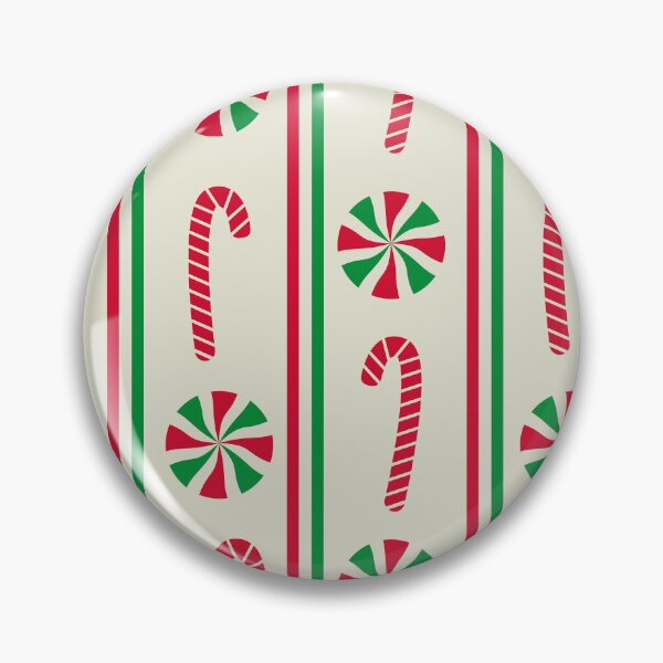 Item preview, Striped Christmas Candy Peppermint and Sticks Pattern in Red and Green designed and sold by Yasminepatterns .