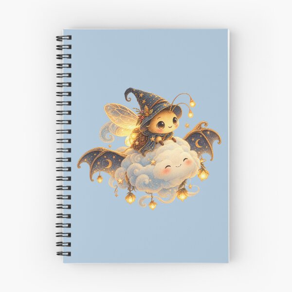 Item preview, Whimsical Halloween Firefly Bat Cloud Storybook Art – Dreamy Fairytale Print designed and sold by MagicMakerPh.
