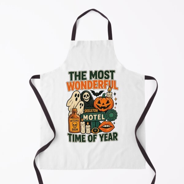 Item preview, The Most Wonderful Time Of Year - Retro Skeleton Motel Halloween Parody designed and sold by Final Chance Designs⭐️⭐️⭐️⭐️⭐️.