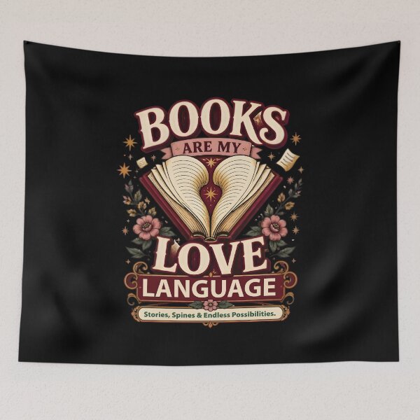 Item preview, Books Are My Love Language Romantic Book Lover designed and sold by DESIGNNOUR.