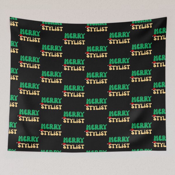 Item preview, Retro Merry Stylist Christmas Hairdresser Gift designed and sold by mumchaosdesigns.