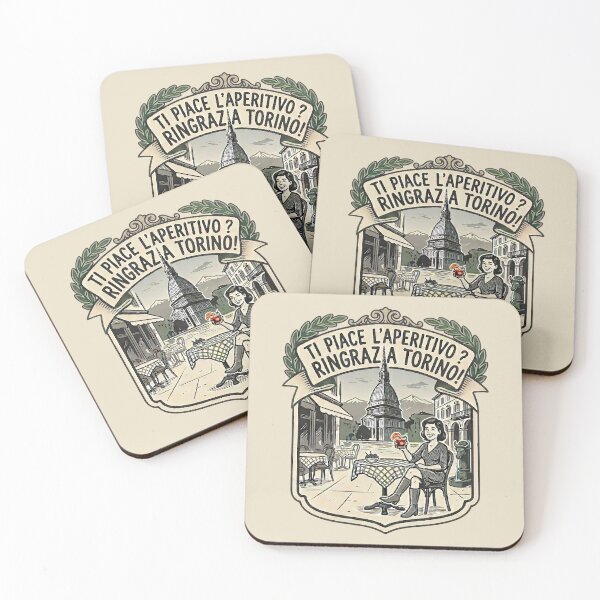 Item preview, Do You Like Aperitivo? Thank Turin! - Vintage Retro Style designed and sold by Torinostalgia.