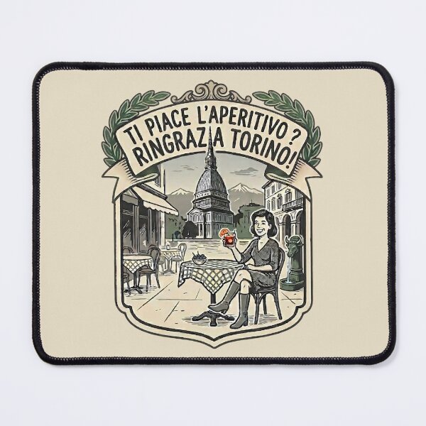 Item preview, Do You Like Aperitivo? Thank Turin! - Vintage Retro Style designed and sold by Torinostalgia.