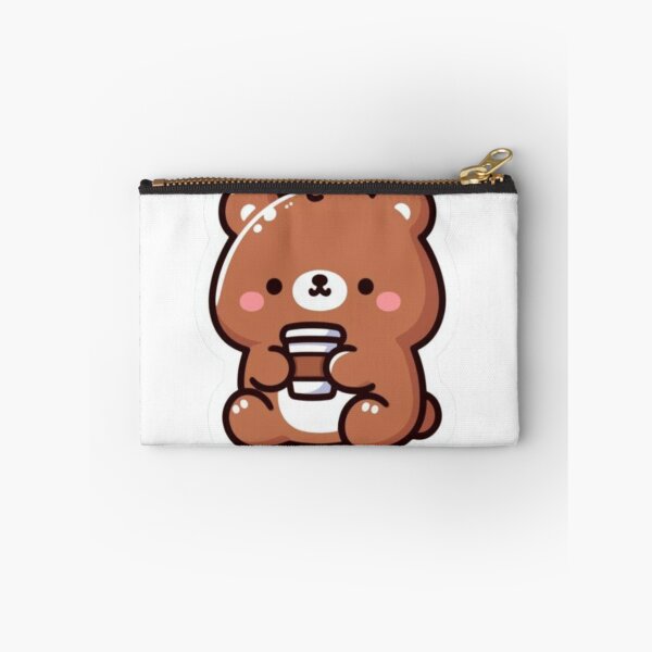 Item preview, Cute Cozy Bear with Coffee Cup Sticker – Kawaii Bear designed and sold by Shree shyam khatu ji.