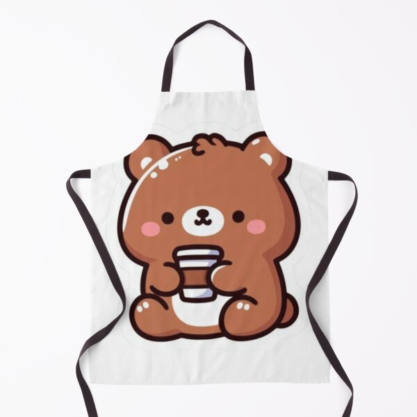 Item preview, Cute Cozy Bear with Coffee Cup Sticker – Kawaii Bear designed and sold by Shree shyam khatu ji.