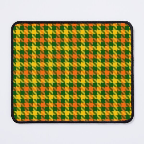 Item preview, Yellow And Orange On Green Gingham Check   designed and sold by PatternTitan.