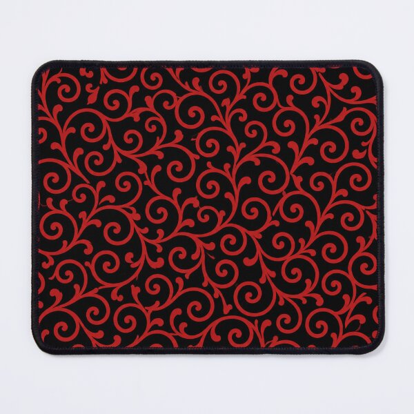 Item preview, Red & Black Karakusa Japanese Pattern designed and sold by Mitofu.