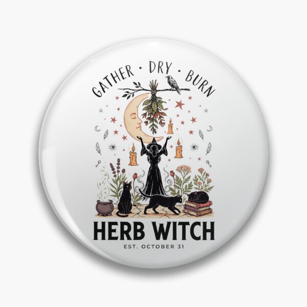 Item preview, Herb Witch Halloween Design Graphic Tee v6 designed and sold by DarylWelsh2024.