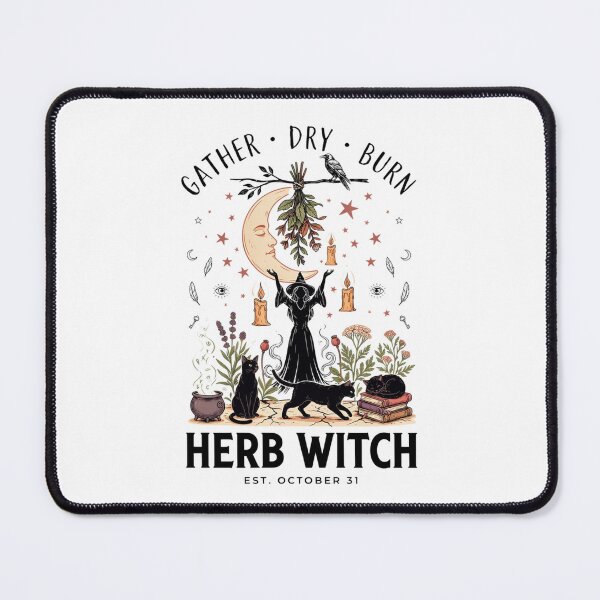 Item preview, Herb Witch Halloween Design Graphic Tee v6 designed and sold by DarylWelsh2024.