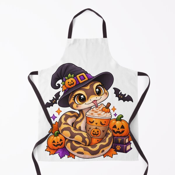 Item preview, Pumpkin Spice & Snake Vibes – Cute Halloween Exotic Animal Vet Design designed and sold by Bettybee00.
