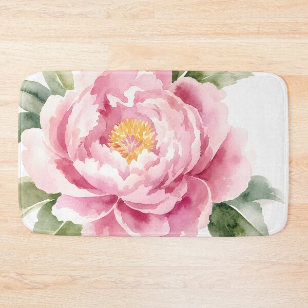 Item preview, Pink Peony Flower Vintage Floral Watercolor Art HD Store designed and sold by bard-art.