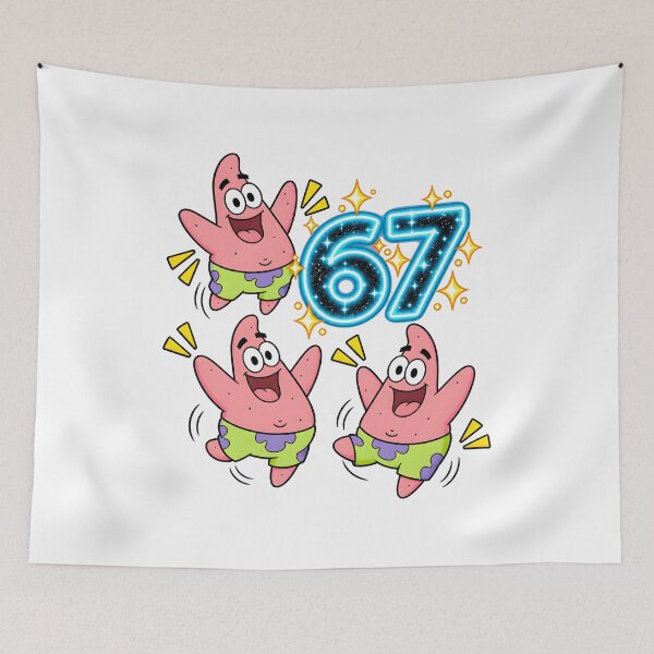 Item preview, 67 Meme Cute Pink Patrick - Funny Meme For Kids designed and sold by VibeStoreMix.