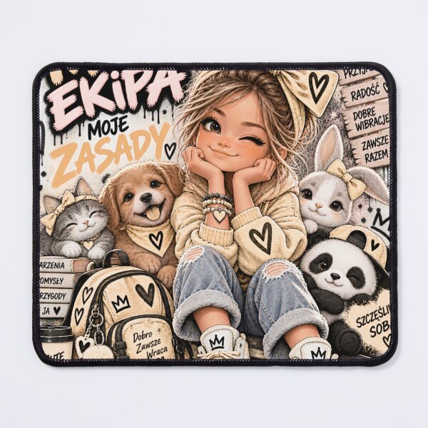 Item preview, My Crew, My Rules – Girl with Her Friends designed and sold by MONIKA08 DESIGN.