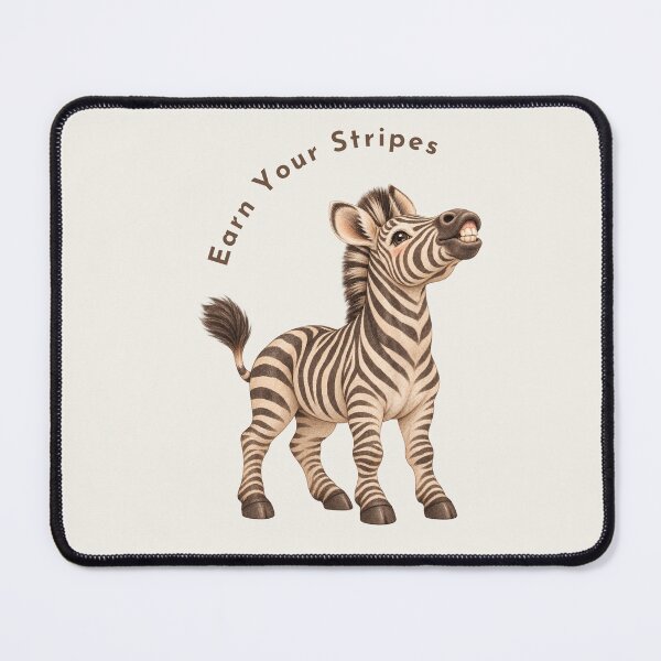 Item preview, Earn Your Stripes Zebra Safari Art designed and sold by mycute-stickers.