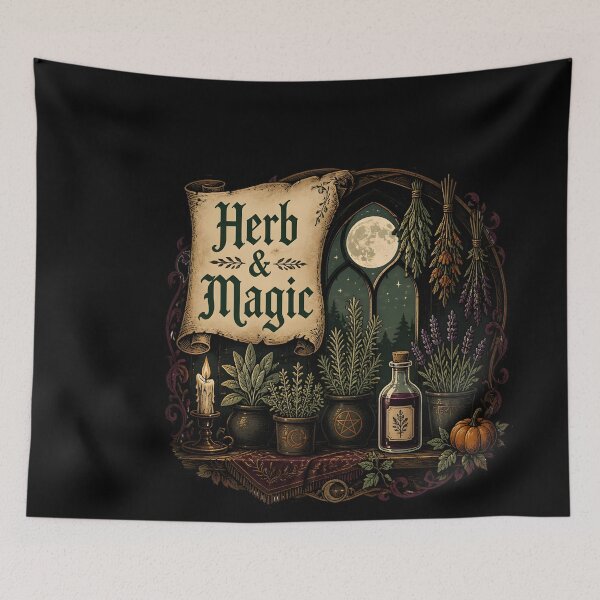 Item preview, Herb & Magic Moonlit Herbal Corner designed and sold by LiviuGligoros.