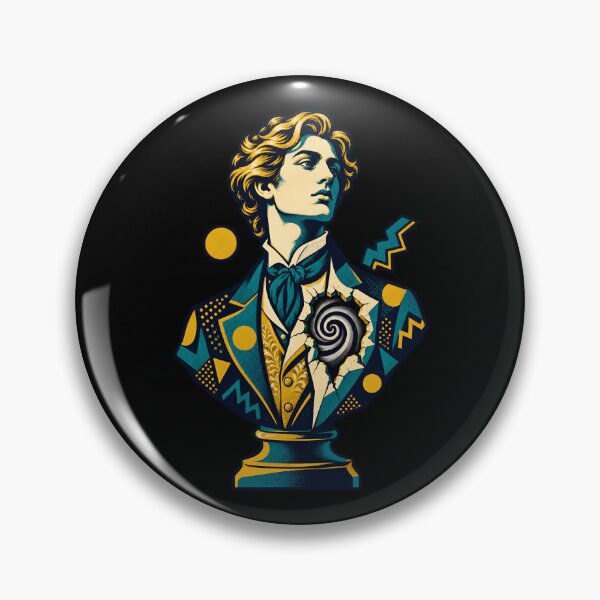 Item preview, Dorian Gray Pop Art Bust with a Spiral Heart designed and sold by Fenay Designs.