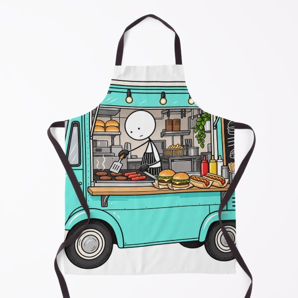 Item preview, Cute Food Truck Burger & Hot Dog designed and sold by Teem97.