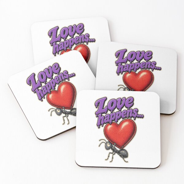 Item preview, Love Happens Ant Carrying Heart Cartoon designed and sold by Odd Alien Lab.