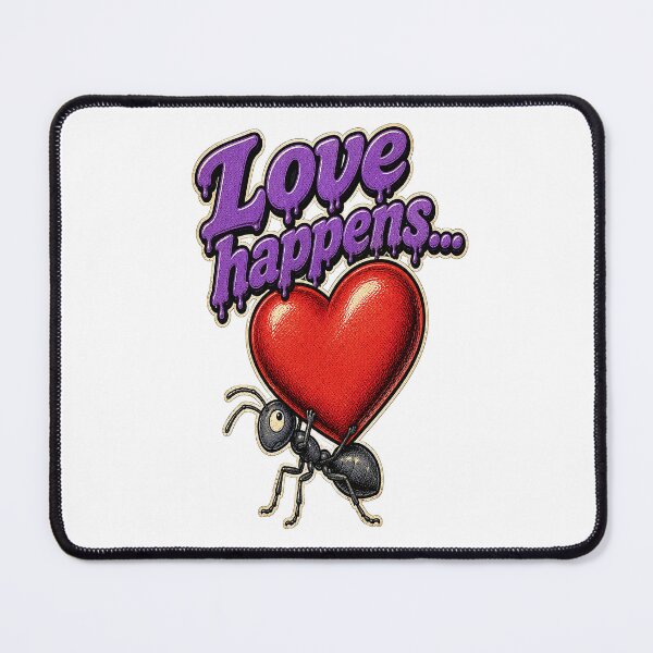 Item preview, Love Happens Ant Carrying Heart Cartoon designed and sold by Odd Alien Lab.