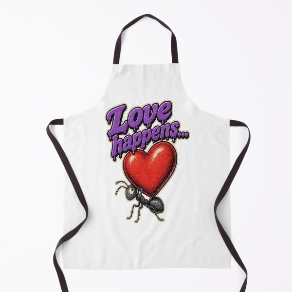 Item preview, Love Happens Ant Carrying Heart Cartoon designed and sold by Odd Alien Lab.