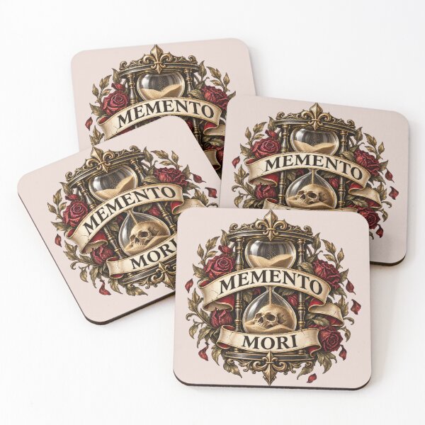 Item preview, Memento Mori – Gothic Hourglass, Skull & Red Roses designed and sold by MetaModel Editions.