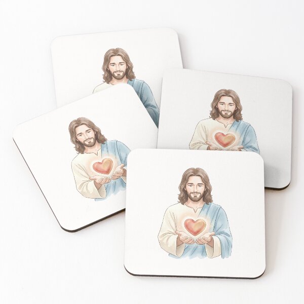 Item preview, Watercolor Jesus Holding A New Heart Christian designed and sold by stylishdzign.