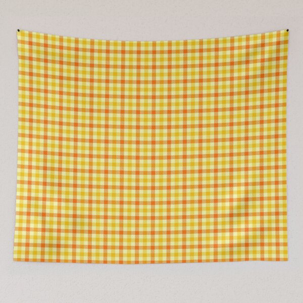 Item preview, Yellow And Orange On Yellow Gingham Check designed and sold by PatternTitan.