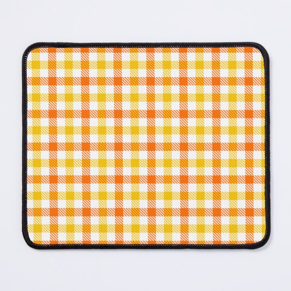 Item preview, Yellow And Orange On White Gingham Check   designed and sold by PatternTitan.