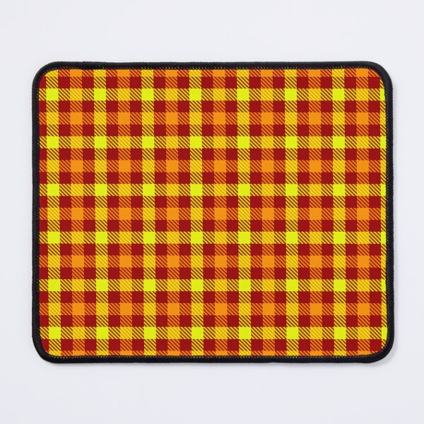 Item preview, Yellow And Orange On Red Gingham Check   designed and sold by PatternTitan.