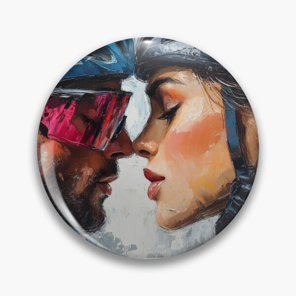 Item preview, Amor por la bicicleta: una pareja que practica ciclismo de competición. designed and sold by RennradKunst.