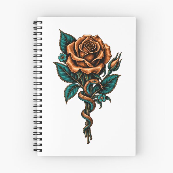 Item preview, Dorian Gray Bronze Rose and Coiling Serpent designed and sold by Fenay Designs.