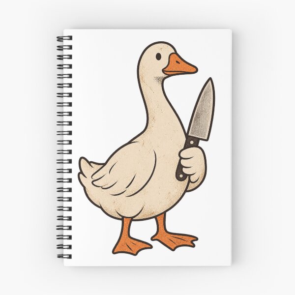 Item preview, Retro Goose With a Knife designed and sold by Glottopia.