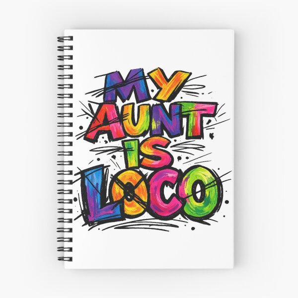 Item preview, MY AUNT IS LOCO – Wild Colorful Punk Marker Typography designed and sold by UrbanStatic.