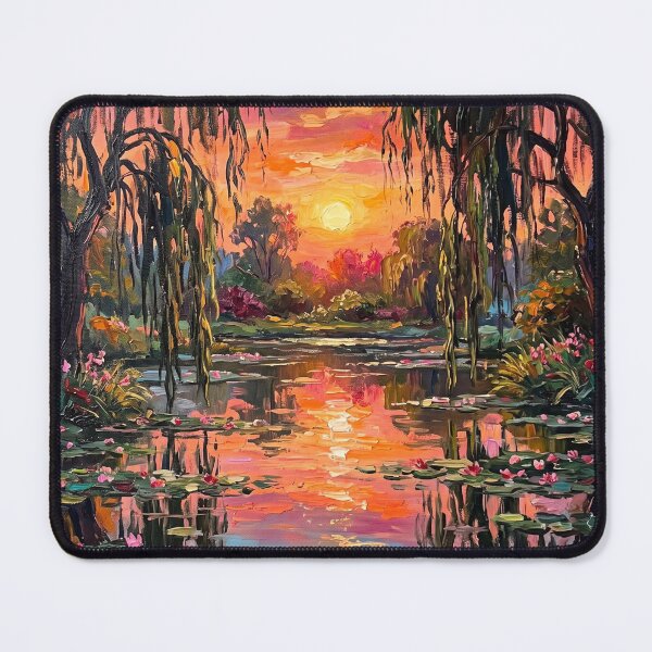 Item preview, Water Lilies Golden Hour designed and sold by kathelenrobera.