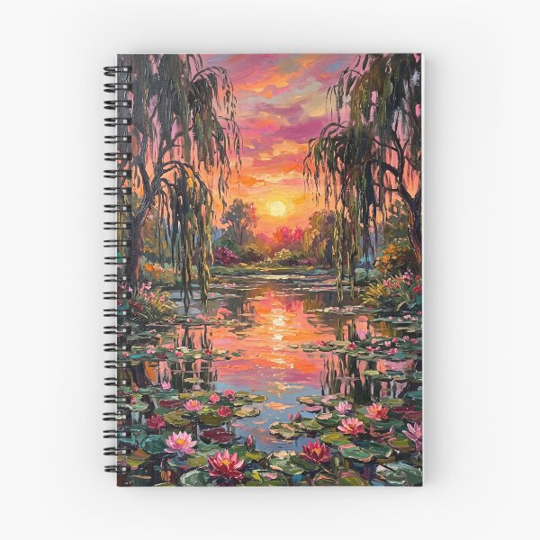 Item preview, Water Lilies Golden Hour designed and sold by kathelenrobera.