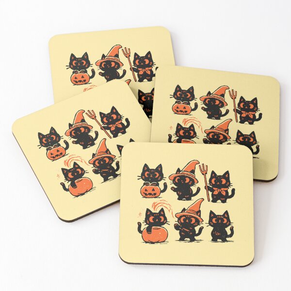 Item preview, Cute Spooky Black Cats Pack | Vintage Halloween & Witchy Kitty Illustration designed and sold by Catophile.