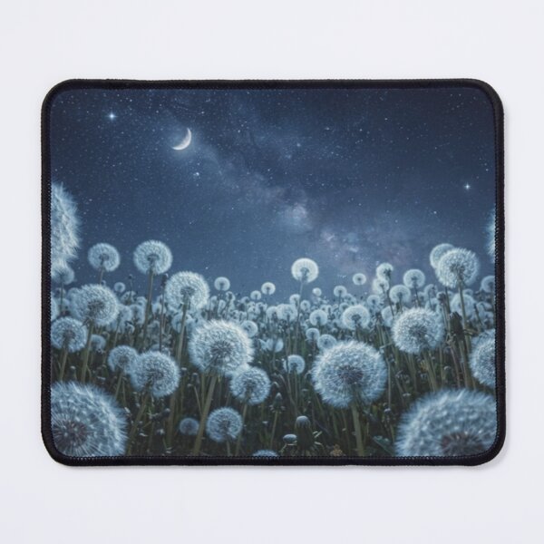 Item preview, Starlit Dandelion Night Field Landscape Art designed and sold by SofiaByCruti.