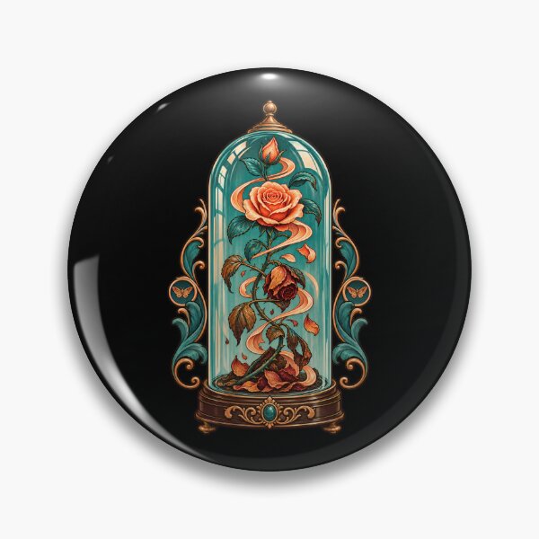 Item preview, Dorian Gray Rose Fading Beneath Glass designed and sold by Fenay Designs.